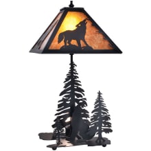 Wolf at Dawn 22" Tall Buffet Table Lamp