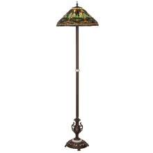 Tiffany Dragonfly 71" Tall Buffet Floor Lamp