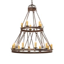 Lakeshore 15 Light 48" Wide Taper Candle Style Chandelier