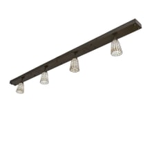 3 Light 98" Wide Linear Pendant