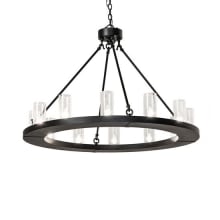 Loxley 12 Light 42" Wide Ring Chandelier
