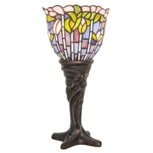 Tiffany Flowering Lotus 17" Tall Buffet Table Lamp