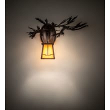 Pine Branch Valley View Right 10" Tall Wall Sconce