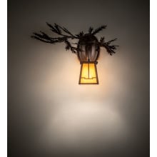 Pine Branch Valley View Left 10" Tall Wall Sconce