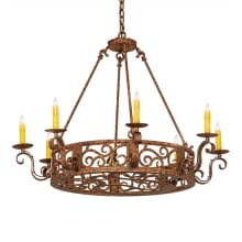 Delano 8 Light 36" Wide Taper Candle Style Chandelier