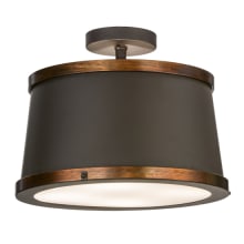Cilindro Reel 4 Light 18" Wide Semi-Flush Ceiling Fixture - Oil Rubbed Bronze Finish - Medium Bulb Base