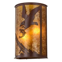 Strike of Eagle 2 Light 20" Tall Wall Sconce