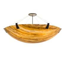 Araneta 6 Light 49" Wide Semi-Flush Bowl Ceiling Fixture - Oil Rubbed Bronze Finish - Medium Bulb Base