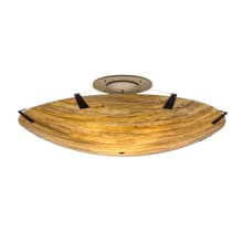 Araneta 14 Light 72" Wide Semi-Flush Bowl Ceiling Fixture - Oil Rubbed Bronze Finish - Medium Bulb Base