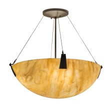Araneta 4 Light 25" Wide Semi-Flush Bowl Ceiling Fixture - Oil Rubbed Bronze Finish - Medium Bulb Base
