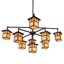 Hyde Park T Mission 9 Light 50" Wide Chandelier