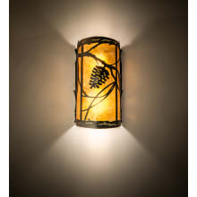 Whispering Pines Right 2 Light 13" Tall Wall Sconce