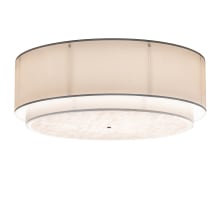 Cilindro 72" Wide LED Flush Mount Drum Ceiling Fixture with Fabric Shade