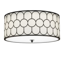 Homer 48" Wide LED Flush Mount Drum Ceiling Fixture with Fabric Shade