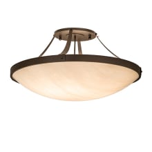 Urban 8 Light 43" Wide Semi-Flush Bowl Ceiling Fixture - Oil Rubbed Bronze Finish