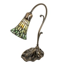 Pond Lily 15" Tall Gooseneck Table Lamp