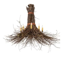 Twigs 8 Light 36" Wide Abstract Chandelier