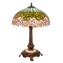 Tiffany Cabbage Rose 23" Tall Buffet Table Lamp