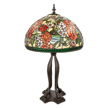 Romance Rose 3 Light 33" Tall Buffet Table Lamp
