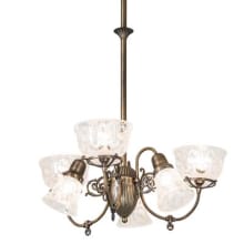 Revival Gas and Electric 6 Light 27" Wide Chandelier
