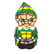 Elf 7" Tall Green and Yellow Novelty Specialty Lamp
