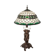 Tiffany Roman 2 Light 28" Tall Buffet Table Lamp