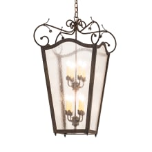 8 Light 29" Wide Taper Candle Pendant