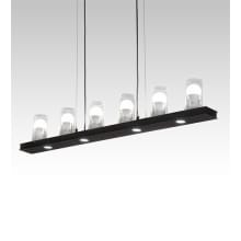 6 Light 44" Wide Linear Pendant