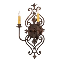 2 Light 21" Tall Wall Sconce