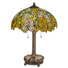 Tiffany Laburnum 2 Light 23" Tall Buffet Table Lamp