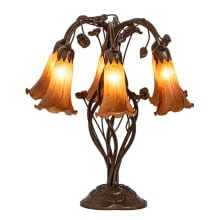 Tiffany Pond Lily 6 Light 19" Tall Buffet Table Lamp