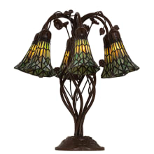 Pond Lily 6 Light 19" Tall Buffet Table Lamp
