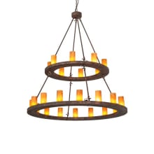 Loxley 24 Light 54" Wide Ring Chandelier