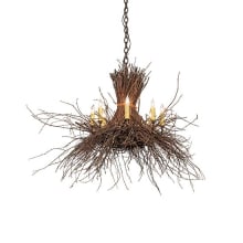 Twigs 8 Light 36" Wide Candle Style Chandelier