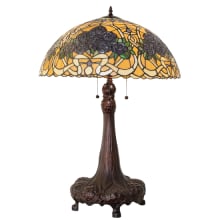 Rose Bouquet 3 Light 31" Tall Buffet Table Lamp