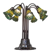 Pond Lily 10 Light 24" Tall Buffet Table Lamp