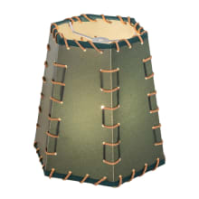 Faux Leather and Rawhide 7" Tall Lamp Shade