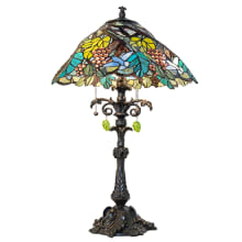 Spiral Grape 3 Light 28" Tall Buffet Table Lamp