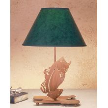 Fishing Lodge 13.5" H Leaping Bass Table Lamp