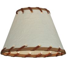 6.25" W X 4.25" H Parchment & Rawhide Replacement Shade