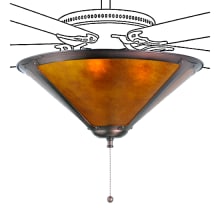 Sutter 17" Wide Single Ceiling Fan Light Kit