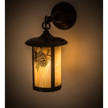 Fulton Winter Pine 16" Tall Wall Sconce with Shade