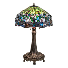 3 Light 31" Tall Tiffany Table Lamp