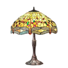 3 Light 26" Tall Tiffany Table Lamp