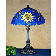 2 Light 24" Tall Tiffany Table Lamp