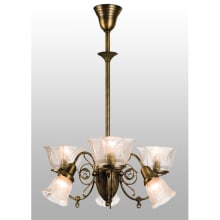 Bleeker 6 Light 26" Wide Chandelier with Clear Glass Shades