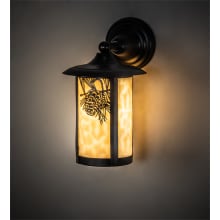Fulton Winter Pine 13" Tall Wall Sconce with Cylinder Shade