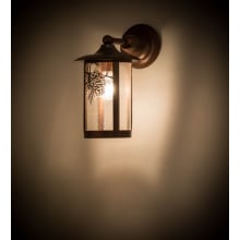 Fulton Winter Pine 13" Tall Wall Sconce with Shade