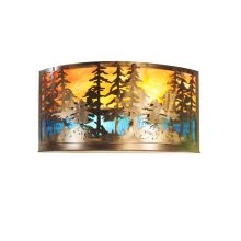 24" W Tall Pines Wall Sconce