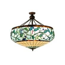 Ivy Berry 6 Light 34" Wide Semi-Flush Bowl Ceiling Fixture